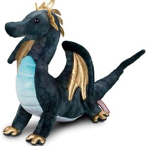 Douglas Aragon Navy Dragon Plushie 16”